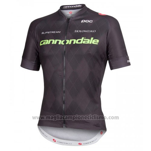2016 Abbigliamento Ciclismo Cannondale Nero Manica Corta e Salopette